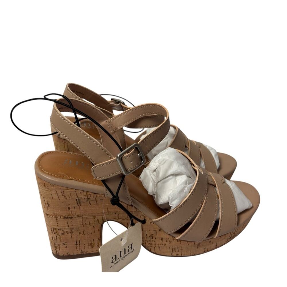 A.N.A A NEW APPROACH ANA BILLIE NUDE SIZE 9.5 WOMEN HEELS BRAND NEW WITH TAGS